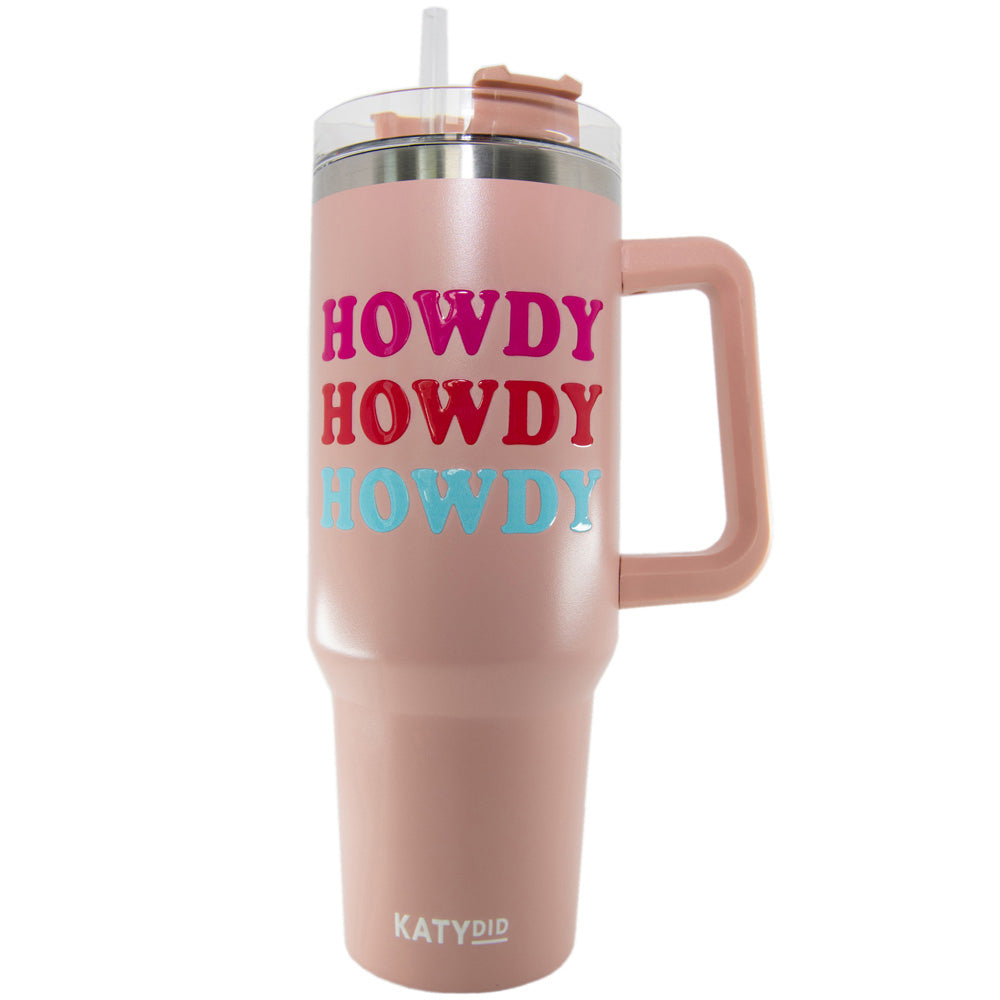 Howdy Western Tumbler With Handle