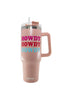 Howdy Western Tumbler With Handle