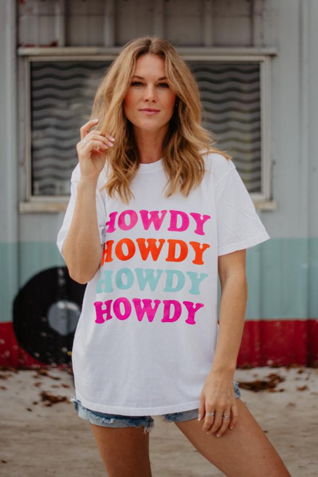 howdy t shirt dress Comfort Colors Howdy Western Graphic T-Shirt Dress Highnoon Disco