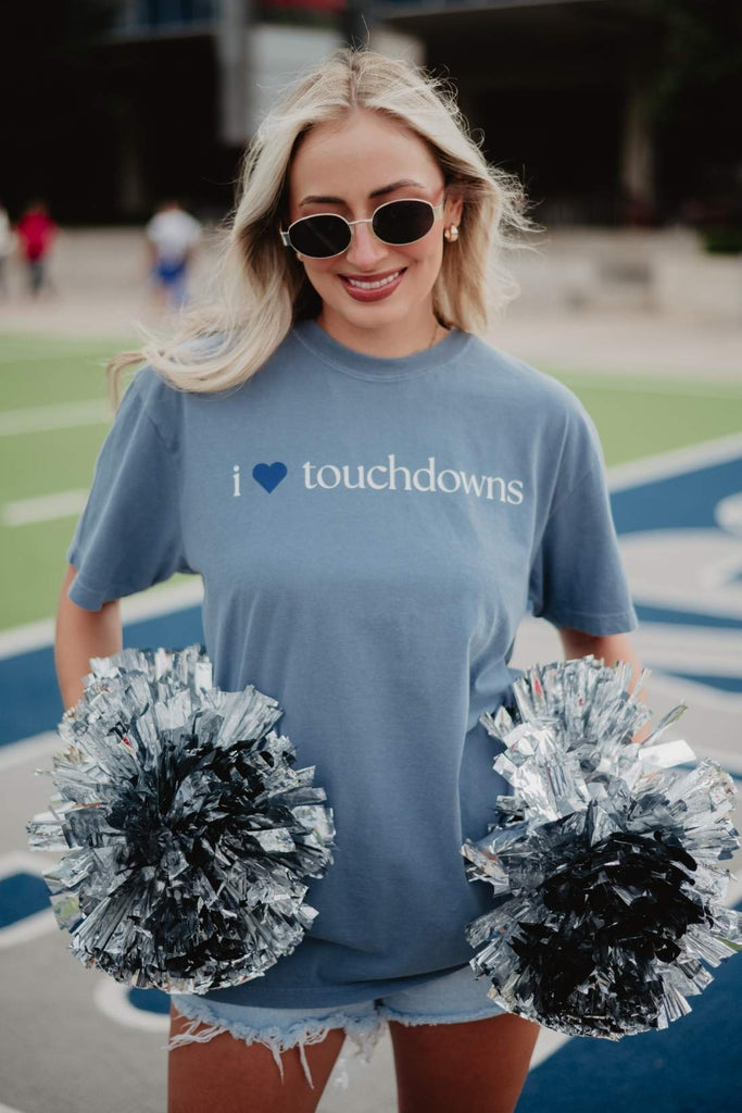 I Heart Touchdowns Women's Graphic Tee