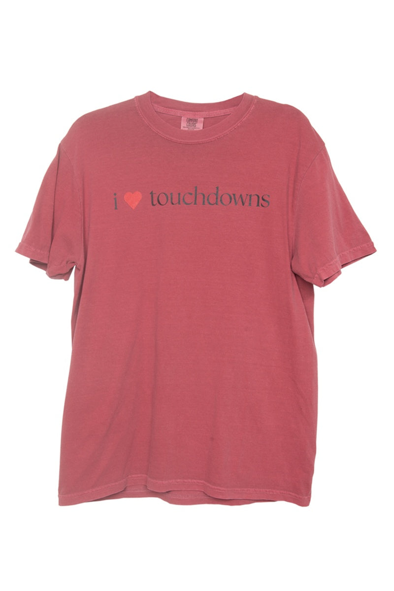 I Heart Touchdowns Women's Graphic Tee