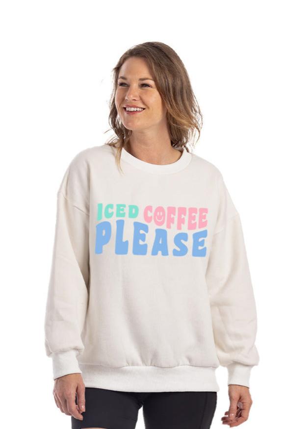 Iced Coffee Please Crewneck Sweatshirt