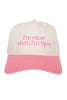I'm Nicer When I'm Tipsy Retro Trucker Hats
