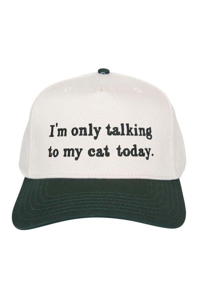 I'm Only Talking To My Cat Today Trucker Hats Vintage