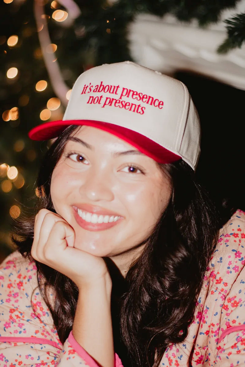 It's About Presence, Not Presents Vintage Hat