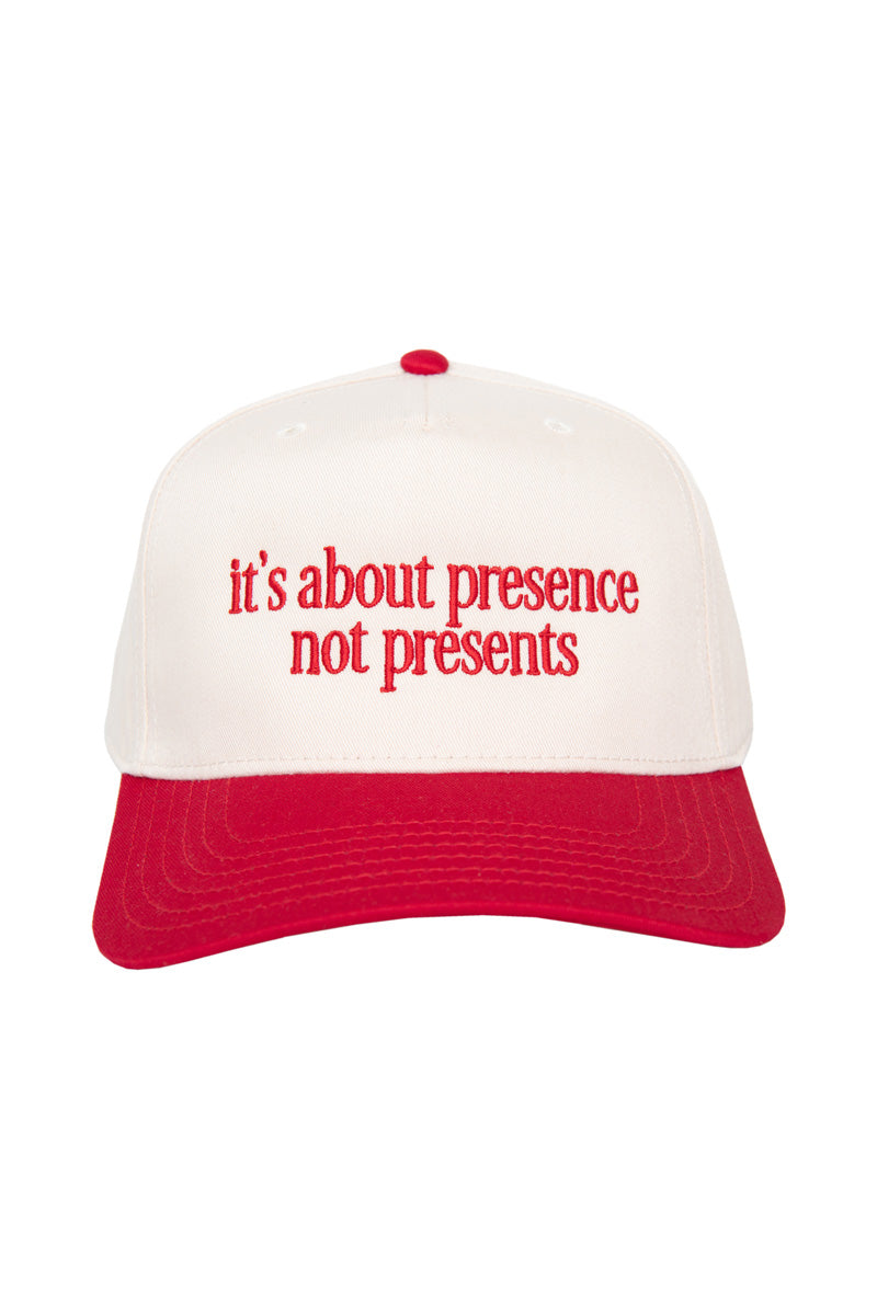 It's About Presence, Not Presents Vintage Hat