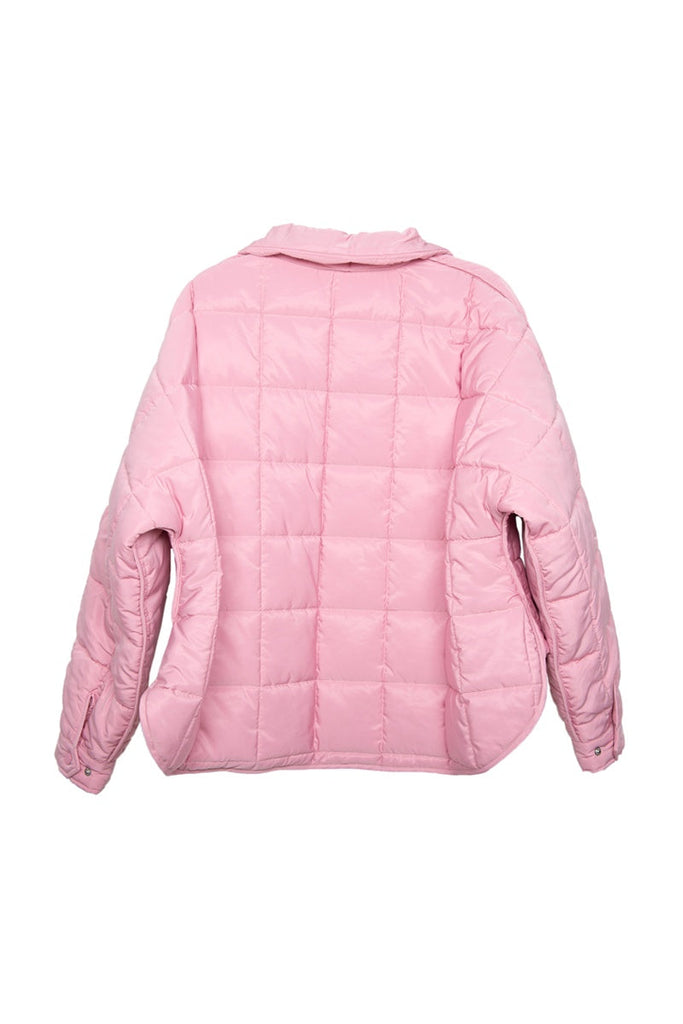 Light Pink Puffer Pullover Jacket