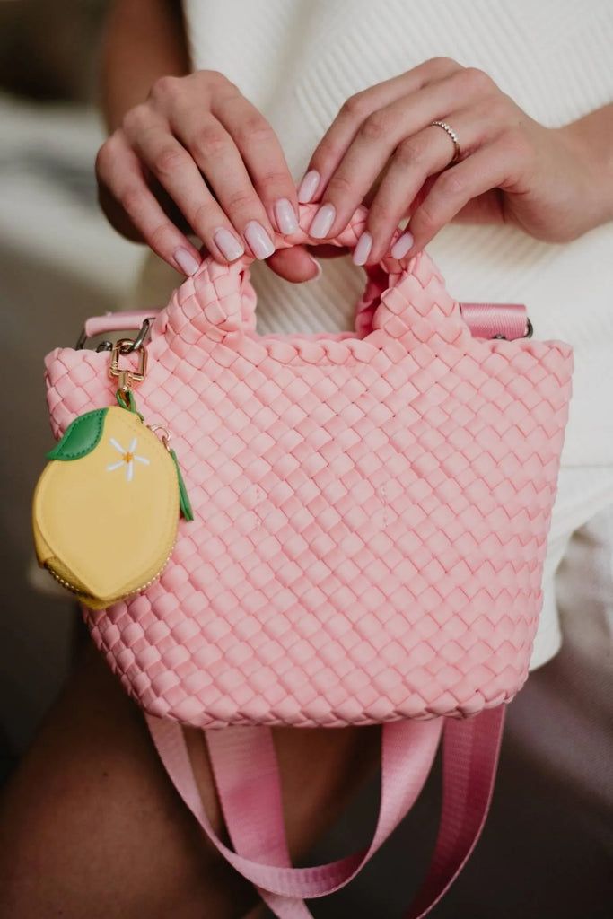 Zesty Lemon Coin Purse Keychain - Katydid.com