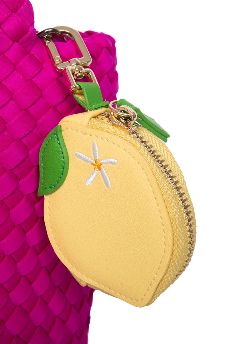 Zesty Lemon Coin Purse Keychain - Katydid.com