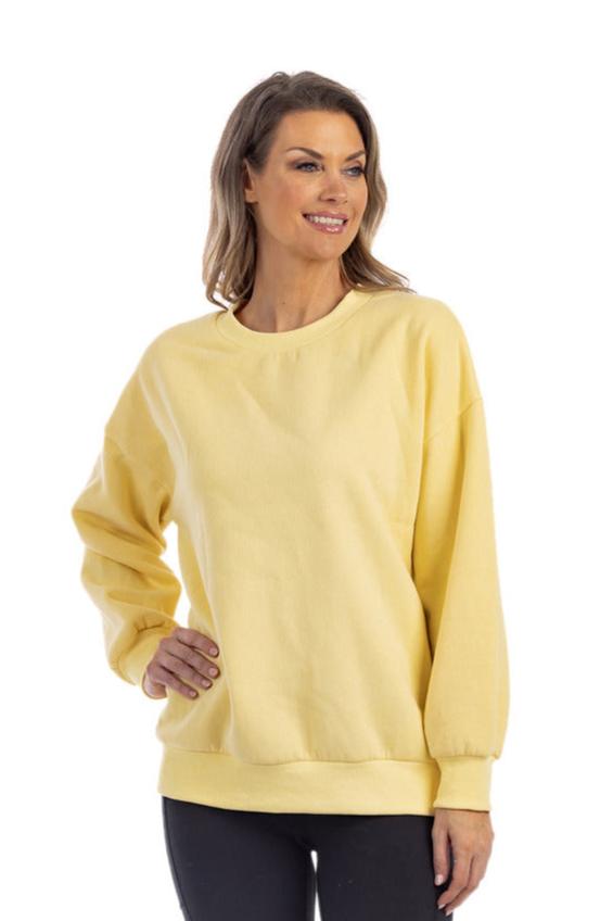 Yellow Women's Graphic Sweatshirt