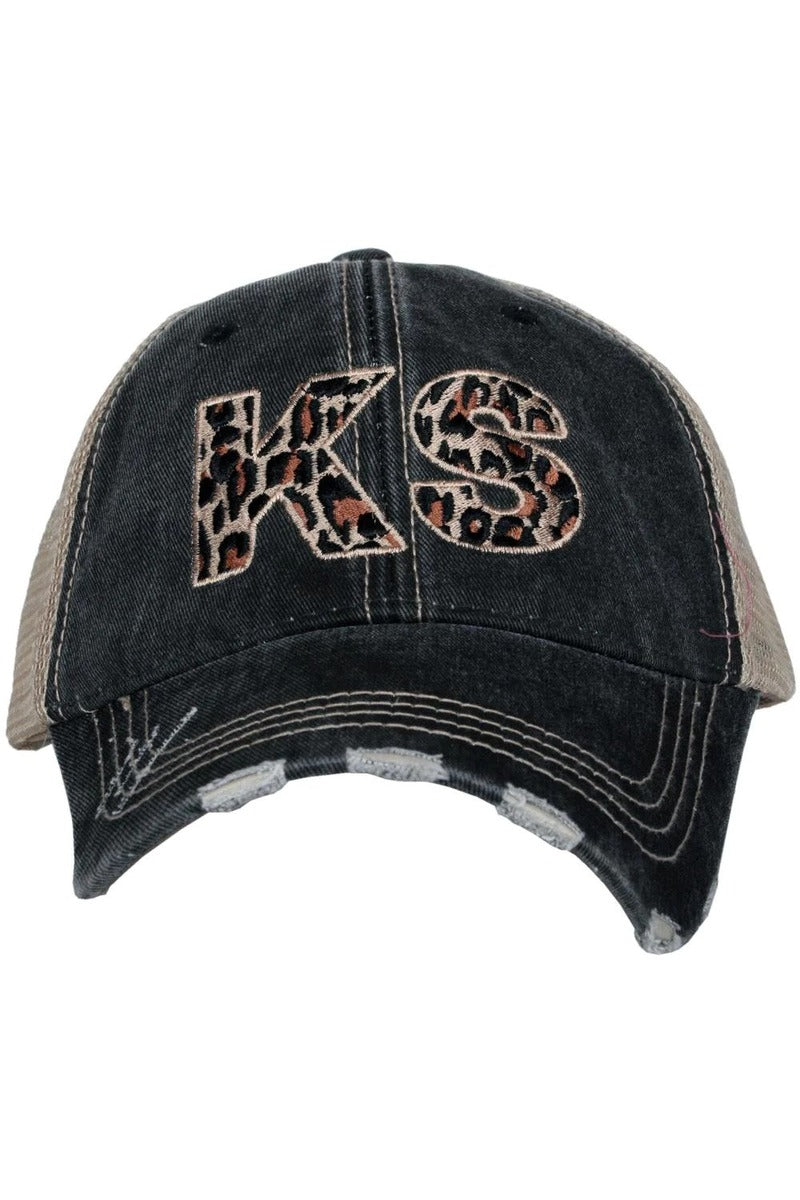 KS Kansas Leopard State Women's Hat - Katydid.com