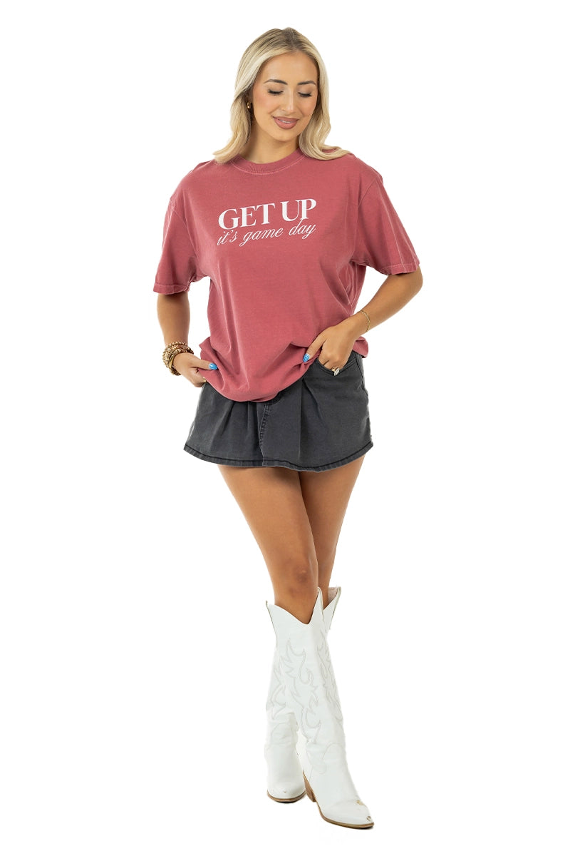 Get Up It's Game Day Graphic Tee for Women