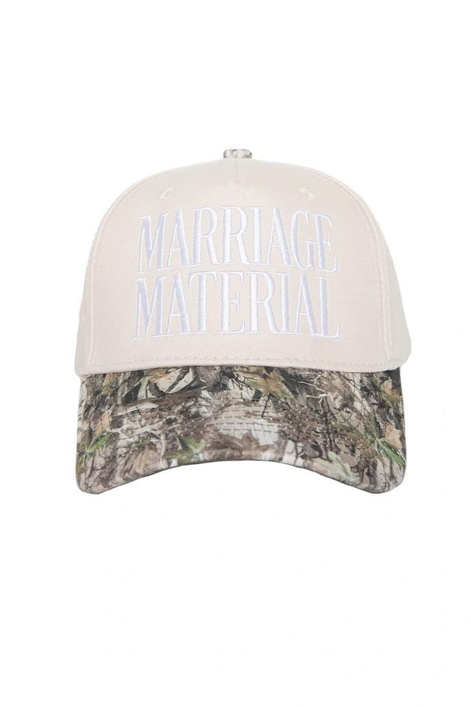 Marriage Material Two-Toned Retro Hat