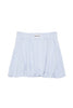 Light Blue Scuba Bubble Skirt