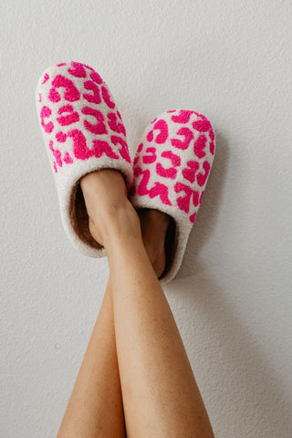 Strawberry Fuzzy Slippers for Women