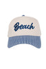 Beach Cursive Vintage Snapback Hat - Katydid.com