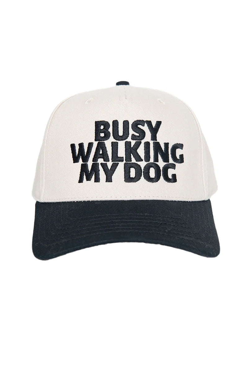 Busy Walking My Dog Vintage Trucker Hats - Katydid.com