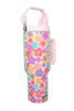 Groovy Multicolored Flowers Tumbler Cup - Katydid.com