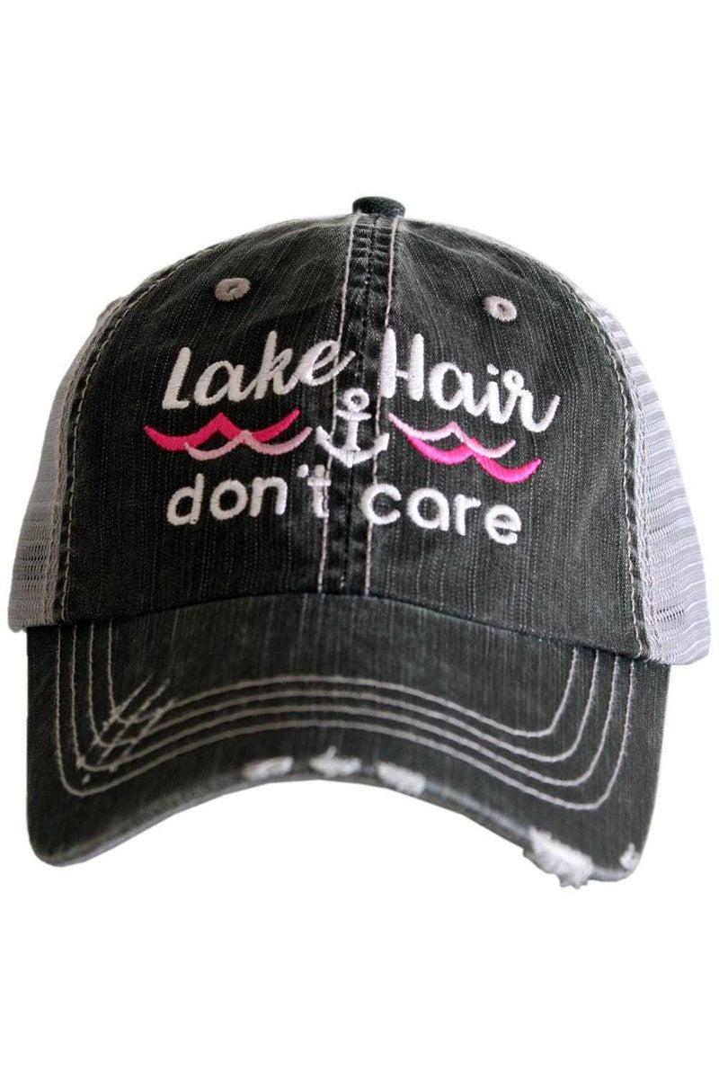 Lake Hair Don't Care WAVES/ANCHOR Trucker Hat