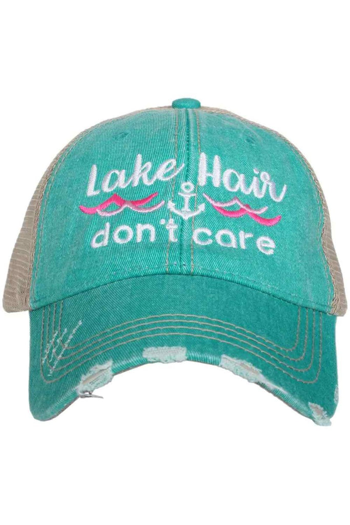 Lake Hair Don't Care WAVES/ANCHOR Trucker Hat