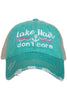 Lake Hair Don't Care WAVES/ANCHOR Trucker Hat