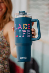 Lake Life 40 Oz Stainless Steel Tumbler Cup