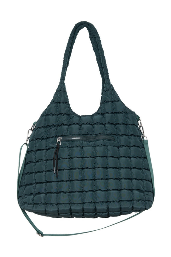 Forest Green Rectangular Tote Bag Puffer
