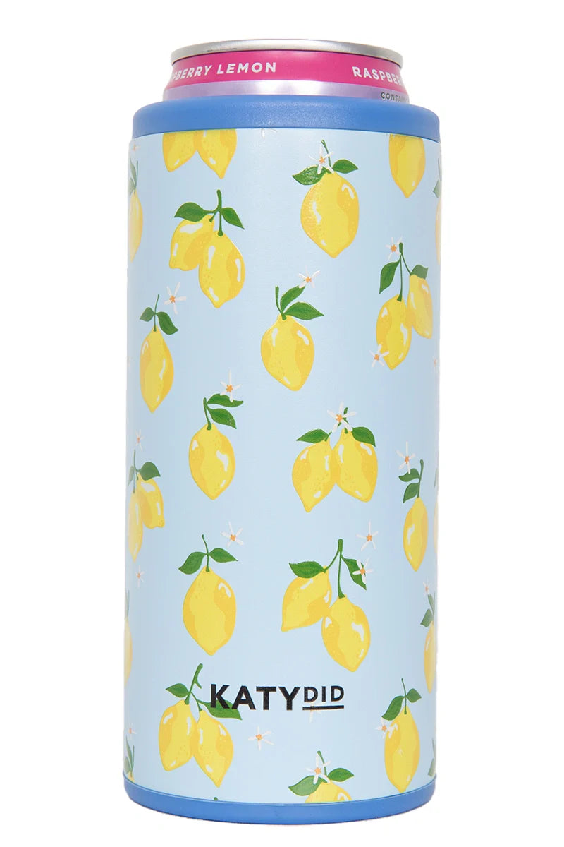 Zesty Lemons Slim Can Cooler - Katydid.com