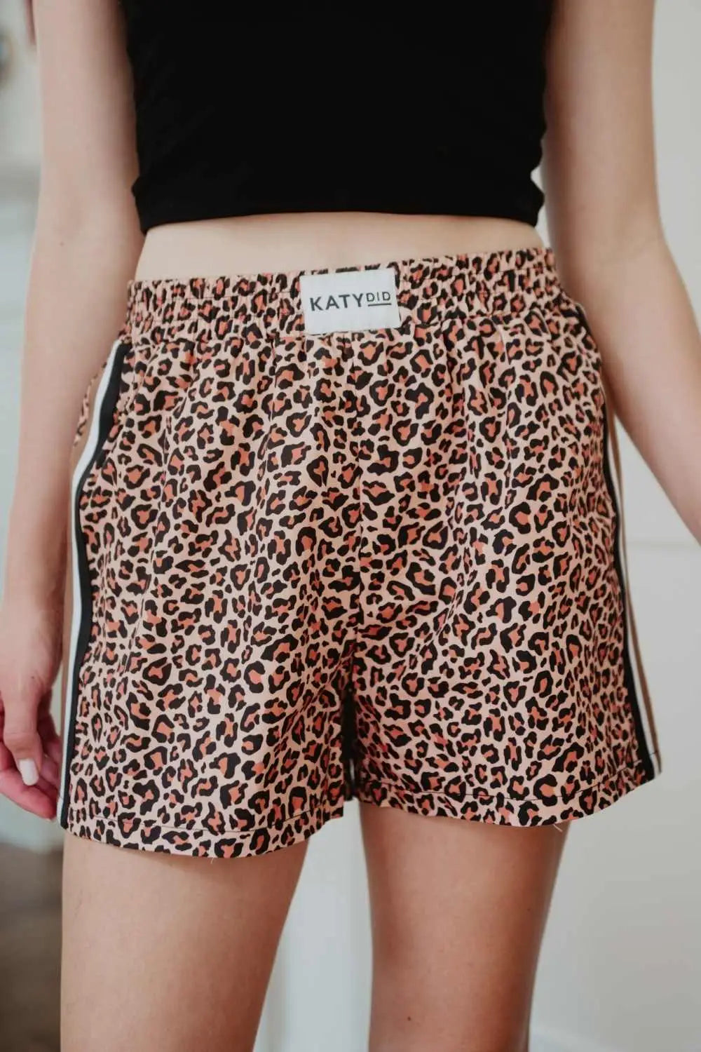 Brown Leopard Print Boxer Shorts