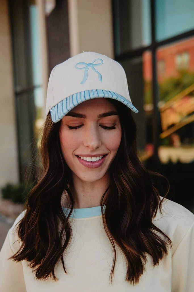 Coquette Bow Vintage Two-Toned Hat