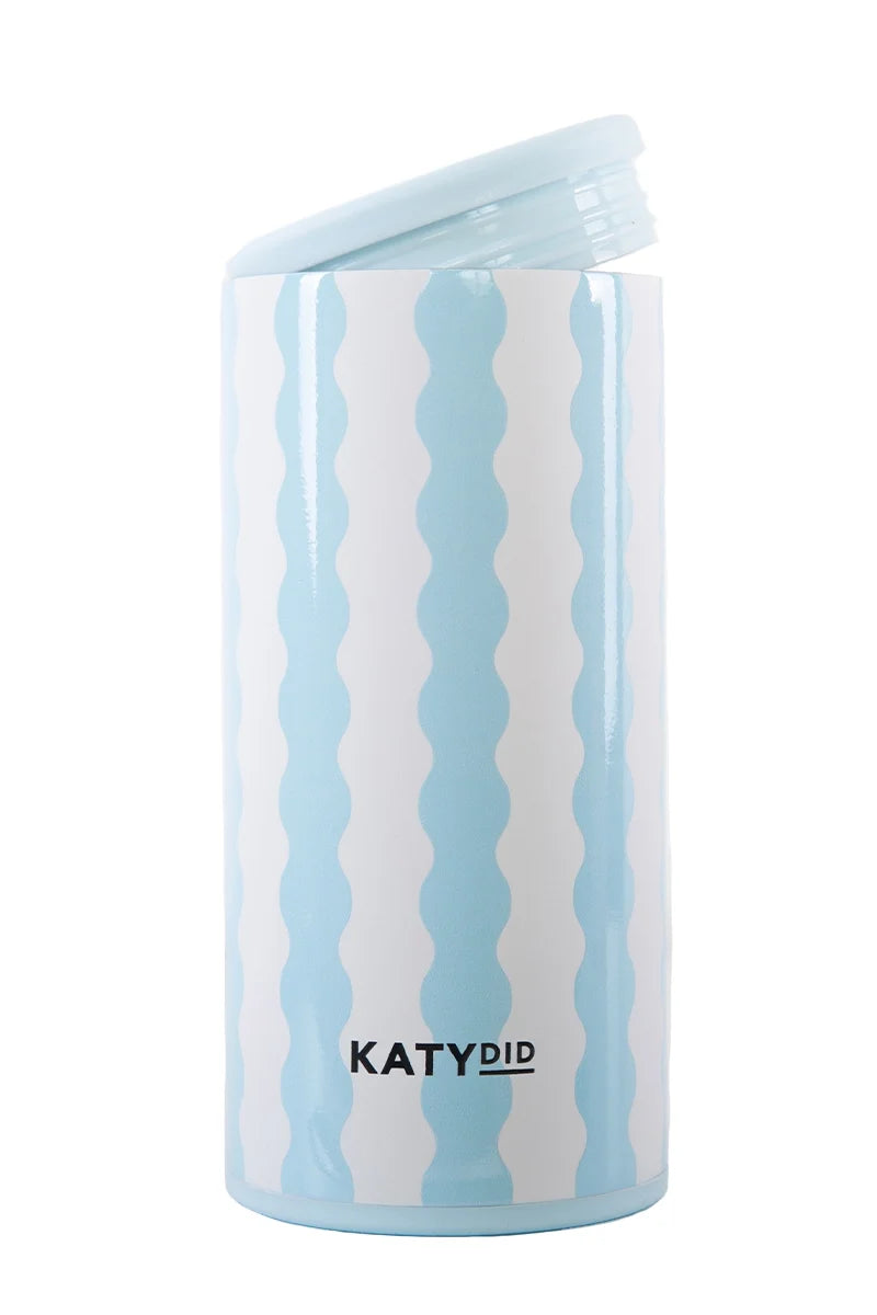 Light Blue Scalloped 12 Oz Can Cooler