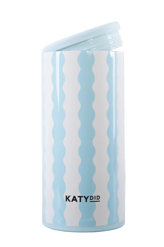 Light Blue Scalloped 12 Oz Can Cooler