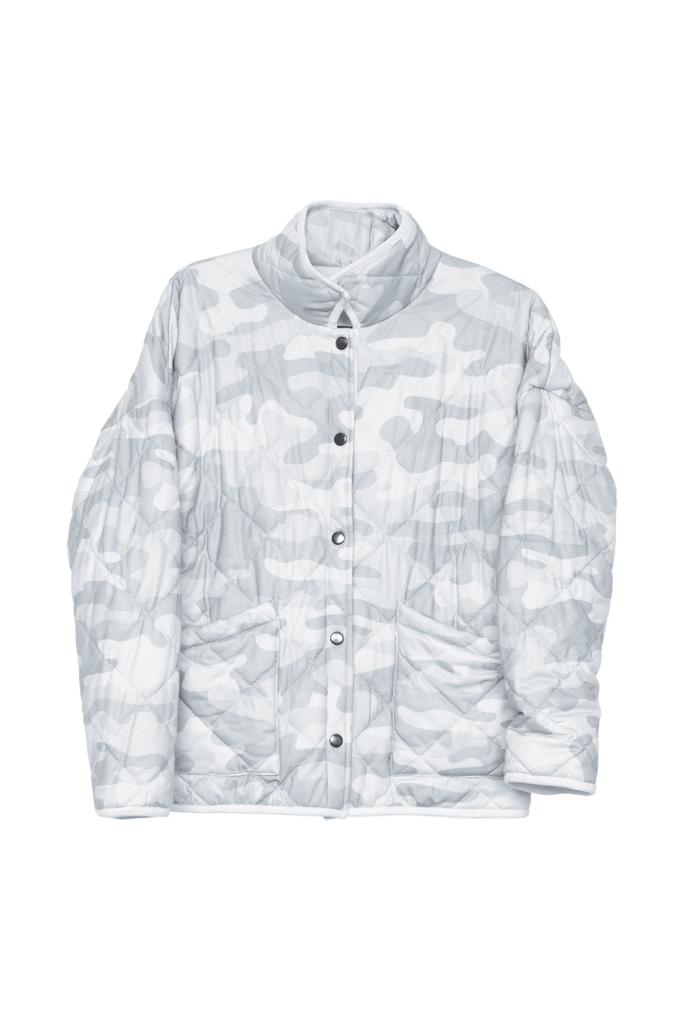 Muted Green Camo Women's Lightweight Quilted Jacket