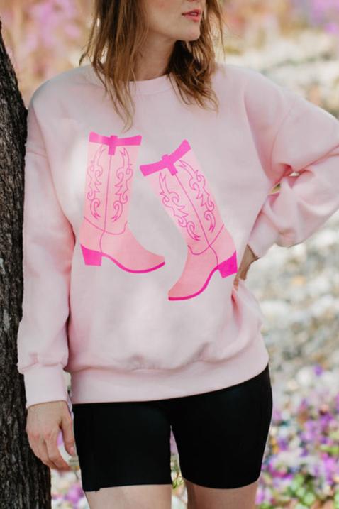 Kicking Boots Western Sweatshirt