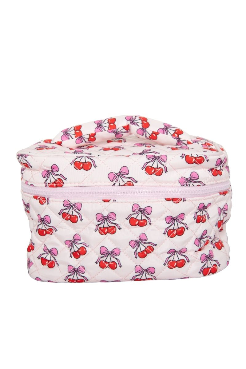 Cherry Bows Cosmetic Bag for Makeup