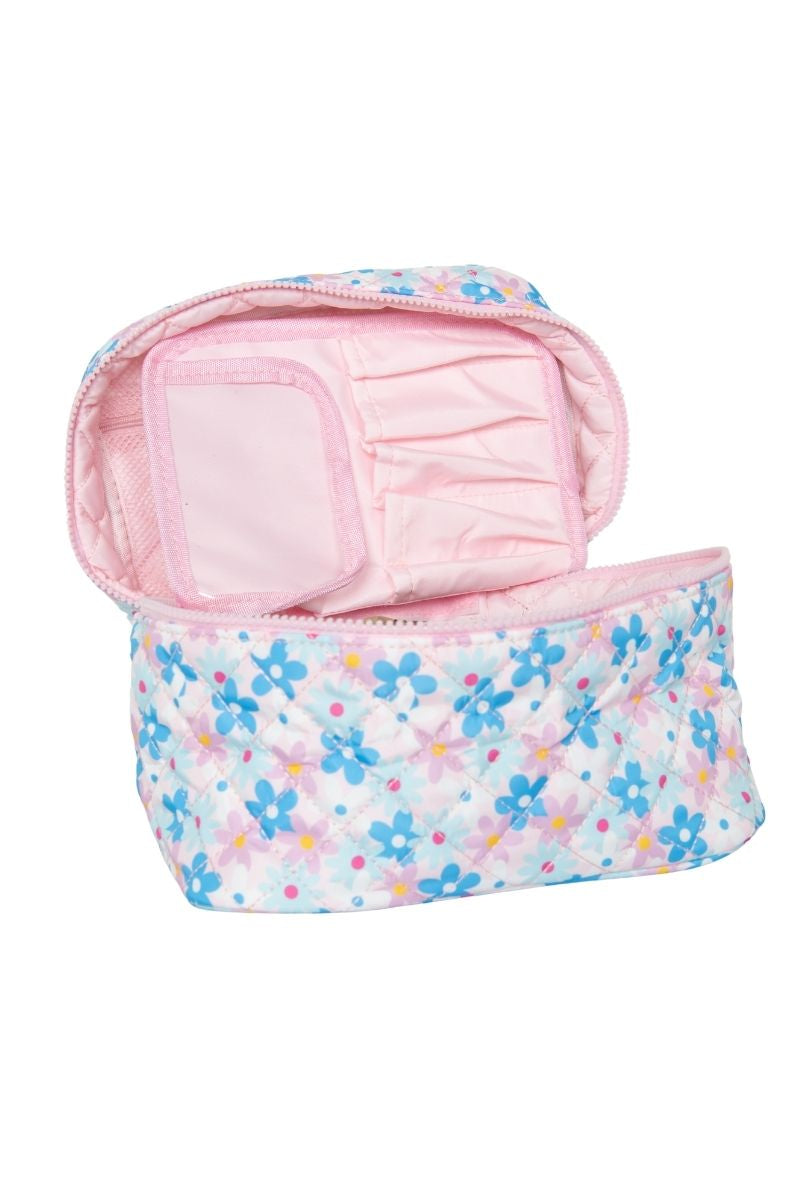 Dainty Floral Makeup Bag Womens