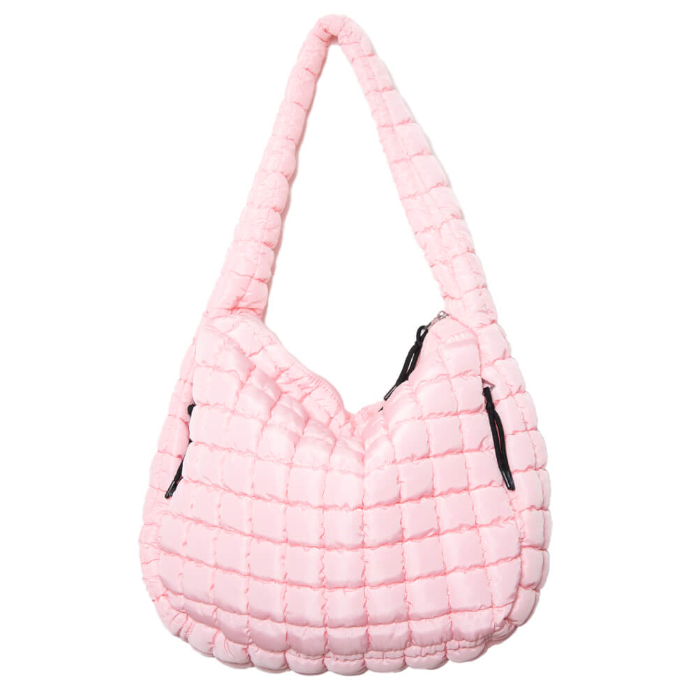 Ladies Purse Handbag Leather Shoulder Hobo With Long Floral hand bag (pink  floral color)