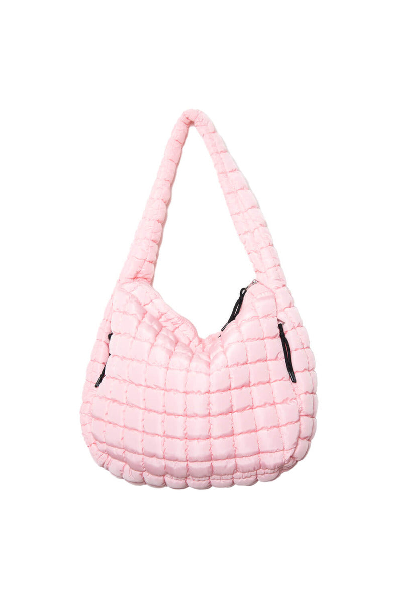 KALIDI Quilted Puffer Tote Bag For Women - Small Crossbody Bag, Waterproof Nylon, Lightweight & Adjustable Strap