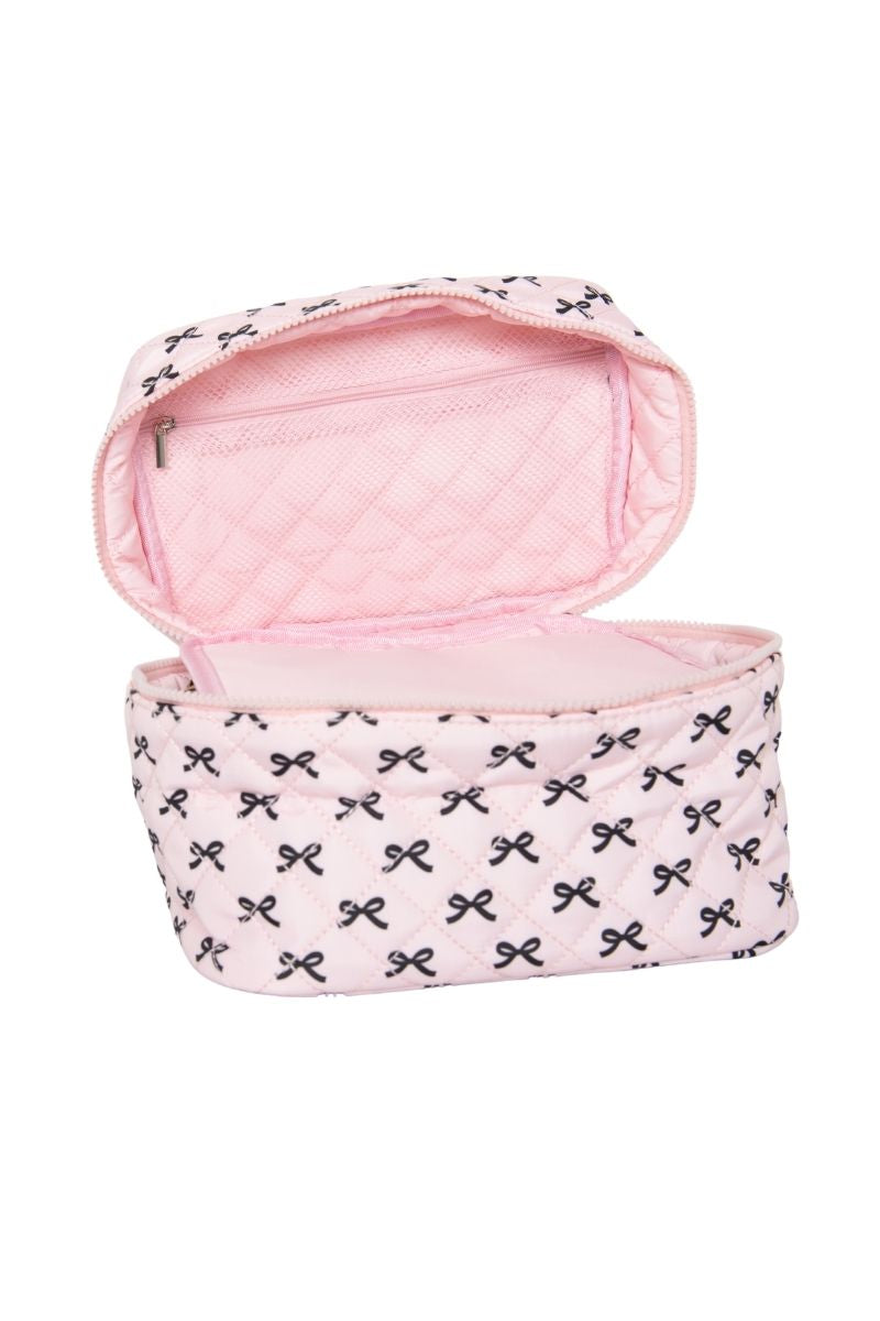 Mini Black Bows Travel Cosmetic Bag