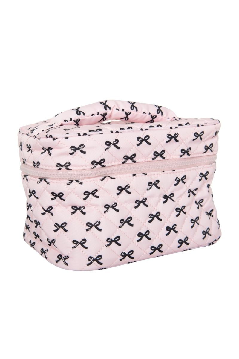 Mini Black Bows Travel Cosmetic Bag