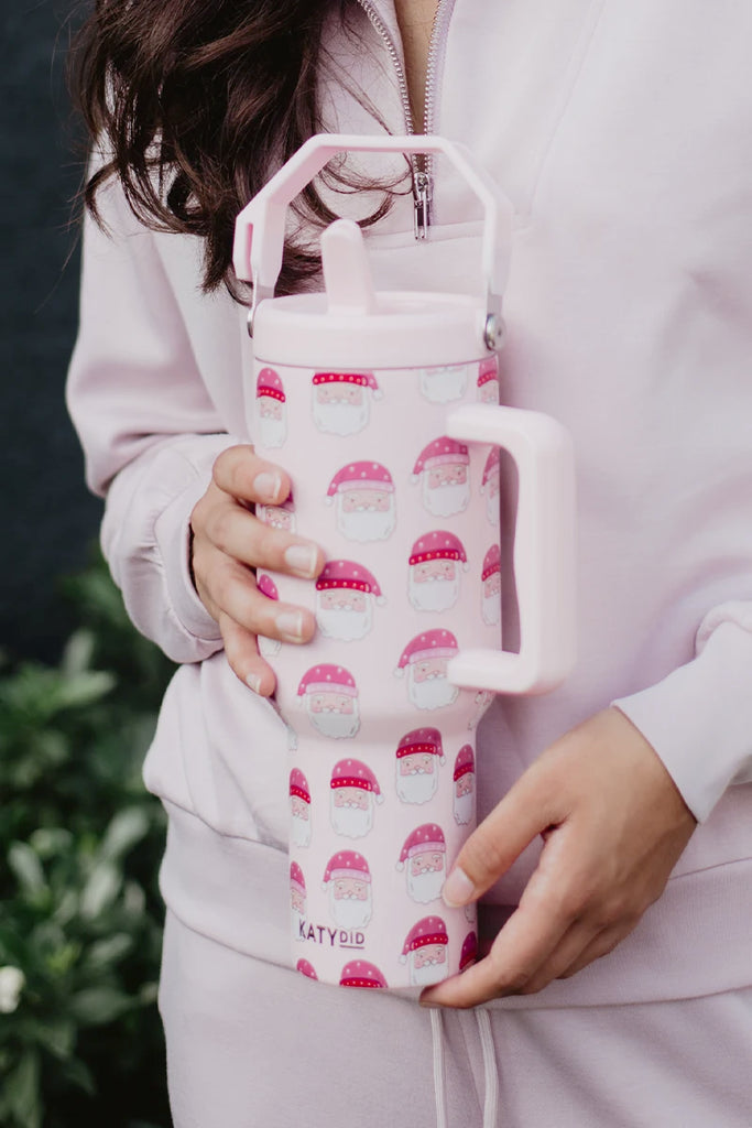 Pink Santas 38 Oz Tumbler