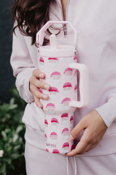 Pink Santas 38 Oz Tumbler - Katydid.com
