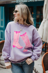 Kicking Boots Western Sweatshirt