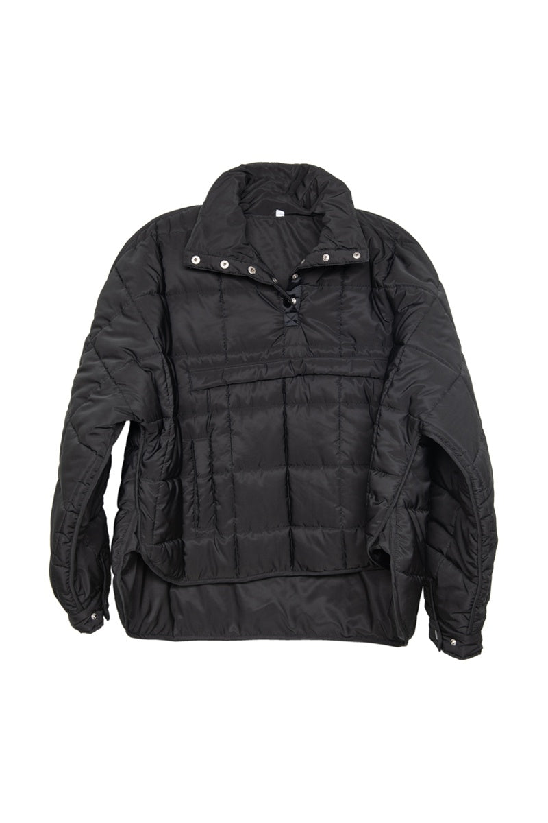 Black Puffer Pullover Jacket