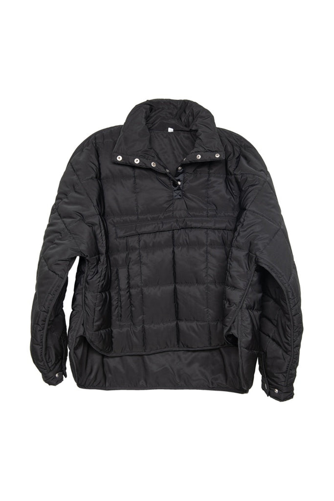 Black Puffer Pullover Jacket