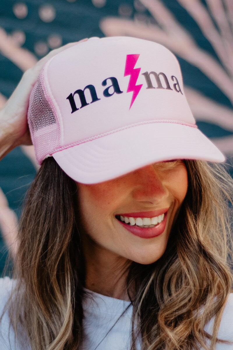 MAMA Lightning Bolt Foam Trucker Hat