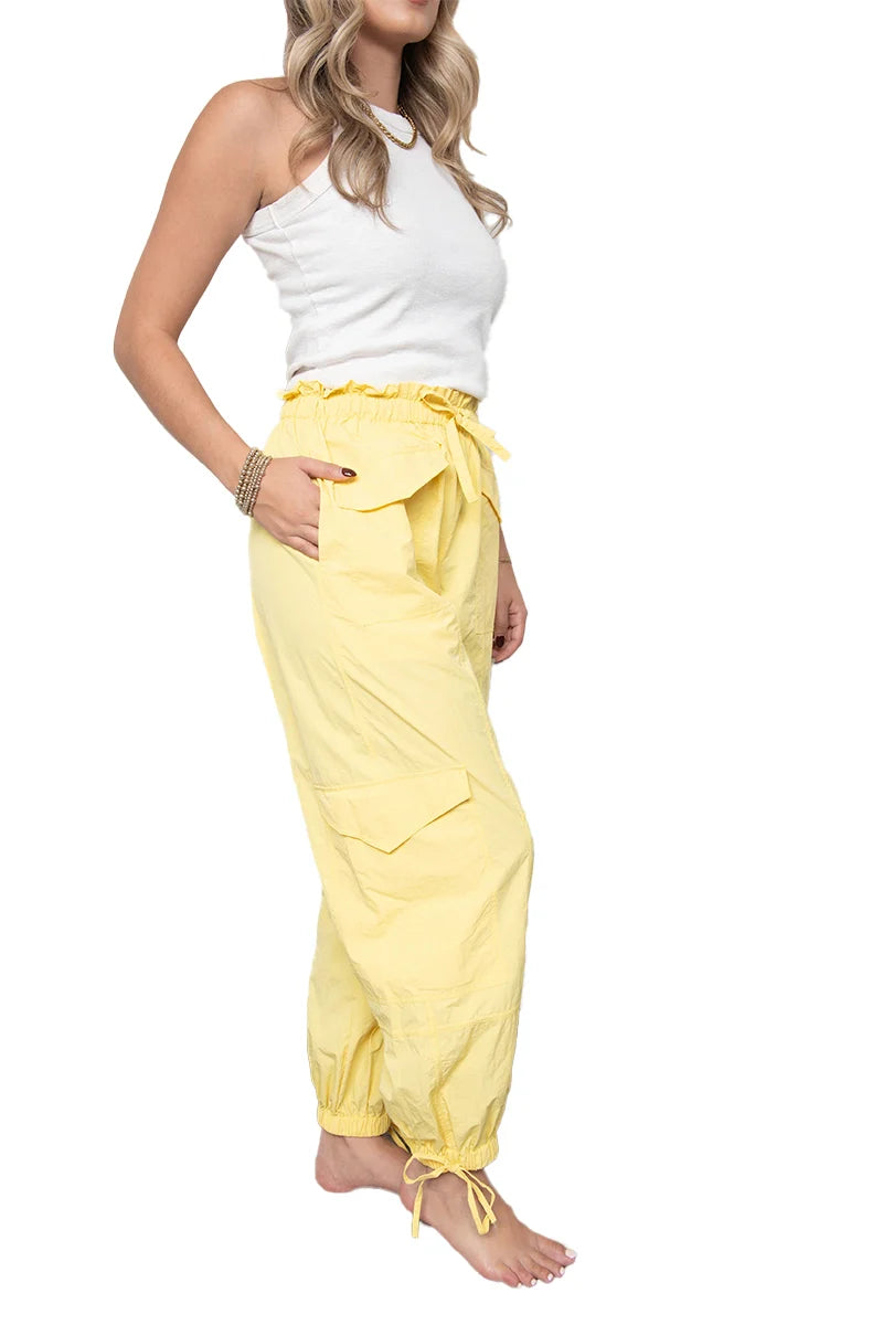 Yellow Women's Lightweight Joggers - Katydid.com