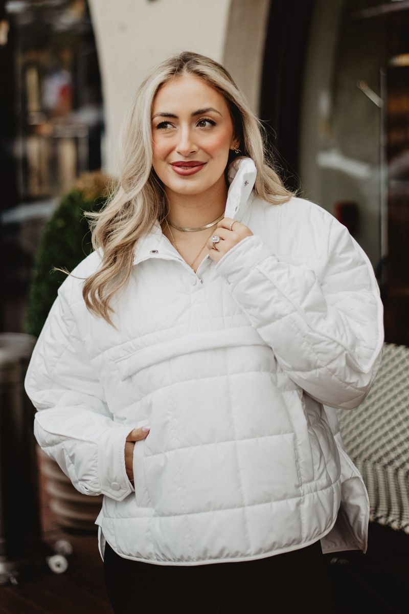 white puffer coat womens
