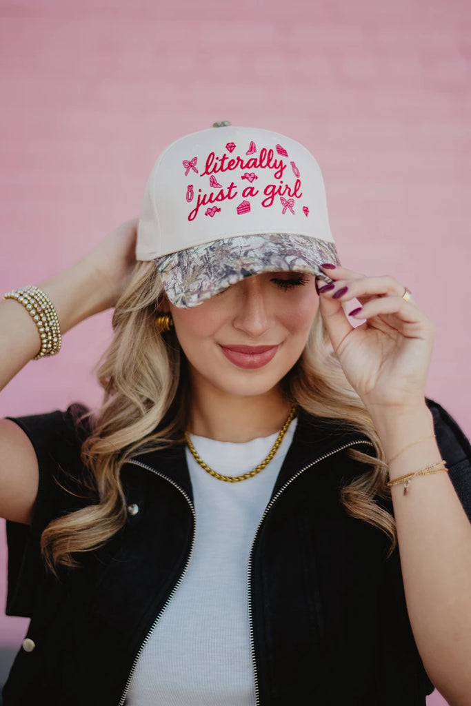 Literally Just A Girl Doodles Classic Trucker Hat