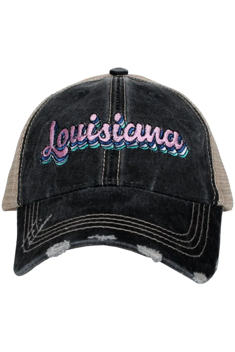 Louisiana Layered Trucker Hats - Katydid.com